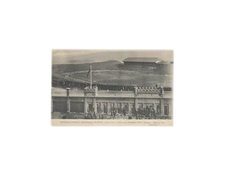 SCOTLAND V ENGLAND 1910 FOOTBALL POSTCARD