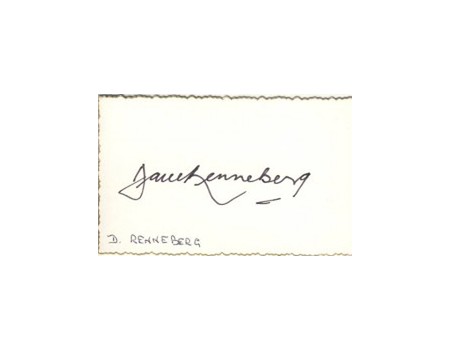 DAVID RENNEBERG (AUSTRALIA) CRICKET AUTOGRAPH