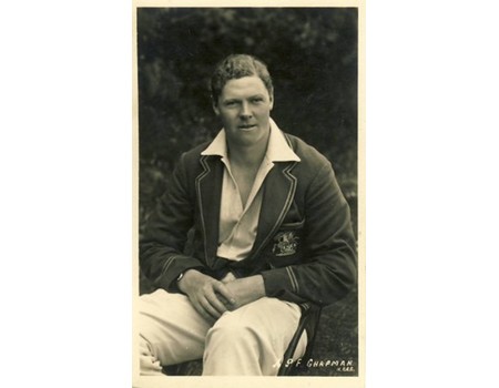 PERCY CHAPMAN (KENT & ENGLAND) CRICKET POSTCARD