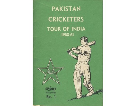 PAKISTAN CRICKETERS TOUR OF INDIA 1960-61 BROCHURE