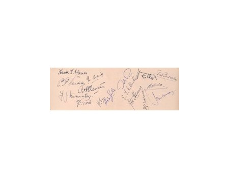 MIDDLESEX 1920S CRICKET AUTOGRAPHS