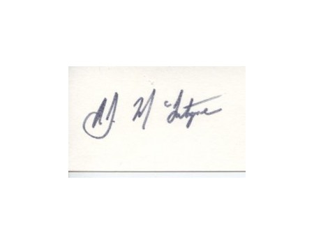 ARTHUR MCINTYRE CRICKET AUTOGRAPH