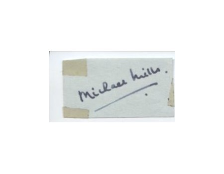 JOHN MICHAEL MILLS CRICKET AUTOGRAPH