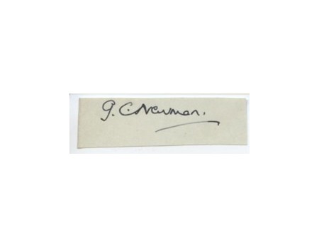 GEORGE NEWMAN CRICKET AUTOGRAPH