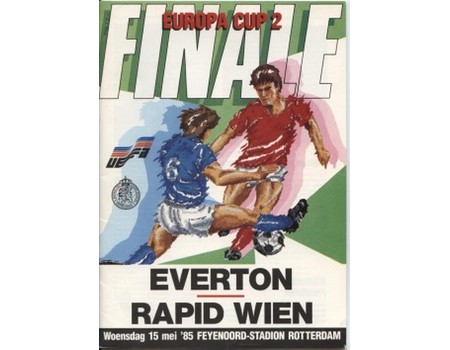 EVERTON V RAPID VIENNA 1985 (ECWC FINAL) FOOTBALL PROGRAMME