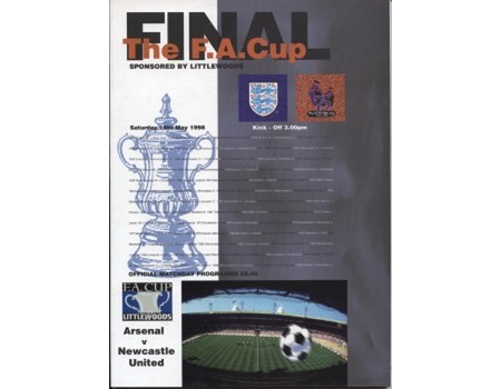 ARSENAL V NEWCASTLE UNITED 1998 (F.A. CUP FINAL) FOOTBALL PROGRAMME