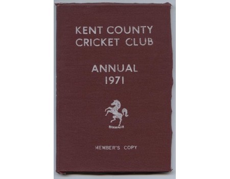 KENT COUNTY CRICKET CLUB 1971 [ANNUAL]