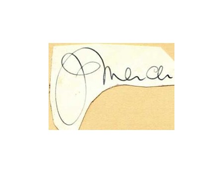 JOHN MERCER CRICKET AUTOGRAPH