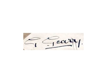 GEORGE GEARY CRICKET AUTOGRAPH