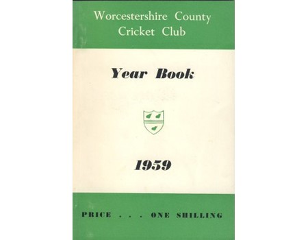 WORCESTERSHIRE COUNTY CRICKET CLUB YEAR BOOK 1959