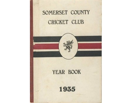 SOMERSET COUNTY CRICKET CLUB YEARBOOK 1935
