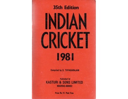 INDIAN CRICKET 1981
