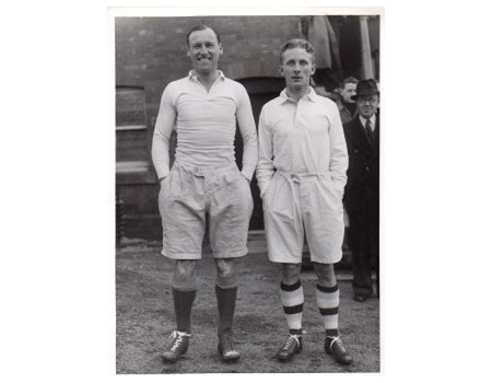 CYRIL HOLMES & DICKIE GUEST (ENGLAND) RUGBY UNION PHOTOGRAPH