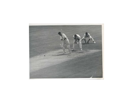 ENGLAND V WEST INDIES 3RD TEST 1966 (GRAVENEY BATTING) CRICKET PHOTOGRAPH