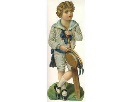 BOY CRICKETER (VICTORIAN "CUT OUT")