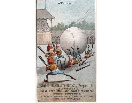 BASEBALL ADVERTISING CARD 
