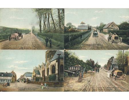 CIRCUIT DE LA SEINE-INFERIEURE C1910 (29 POSTCARDS)