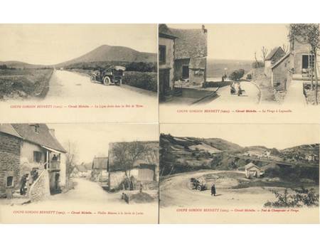 COUPE GORDON BENNETT 1905, CIRCUIT MICHELIN (17 POSTCARDS)