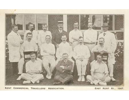 EAST KENT XI 1907 cricket postcard