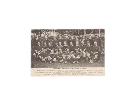 SOUTH AFRICA 1906 RUGBY POSTCARD