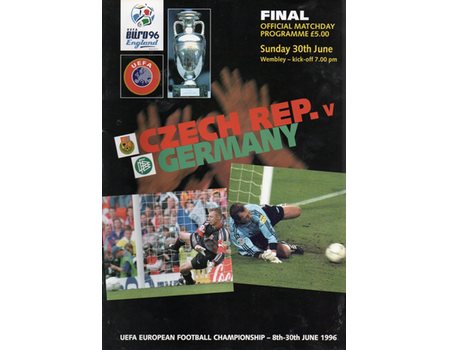 CZECH REPUBLIC V GERMANY 1996 (EURO 96 FINAL)  FOOTBALL PROGRAMME