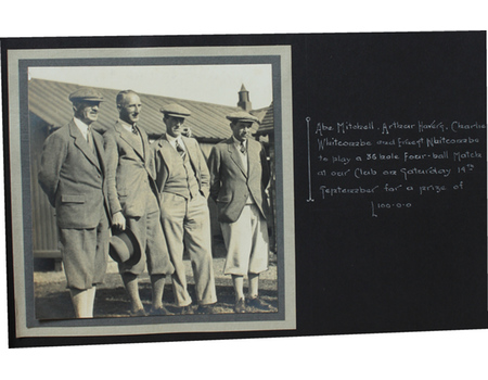 STRATFORD-ON-AVON GOLF CLUB PHOTOGRAPH ALBUM 1929 (FEATURING SAMUEL RYDER, ABE MITCHELL ETC)