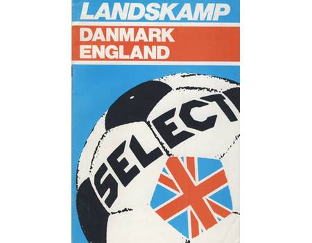 DENMARK V ENGLAND 1978 FOOTBALL PROGRAMME