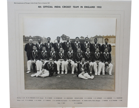 INDIA 1952 (TOUR OF ENGLAND) CRICKET PHOTOGRAPH
