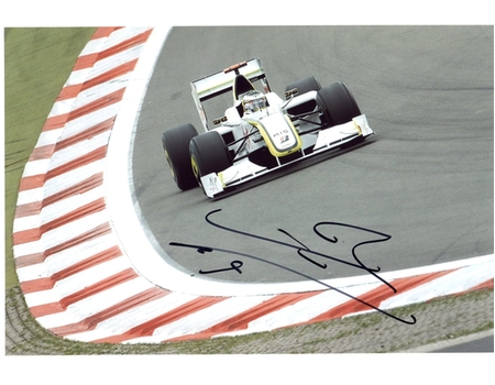 JENSON BUTTON SIGNED PHOTOGRAPH