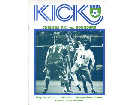 SEATTLE SOUNDERS V CHELSEA 1977 FOOTBALL PROGRAMME