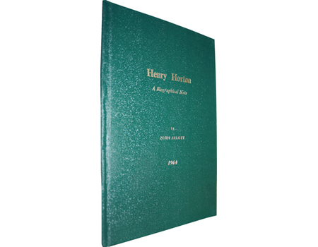 HENRY HORTON: A BIOGRAPHICAL NOTE
