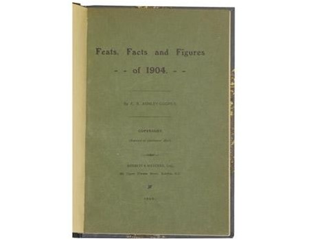 FEATS, FACTS AND FIGURES OF 1904