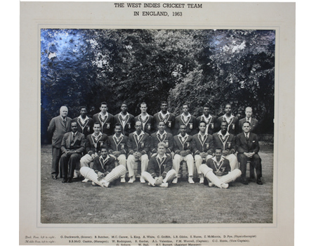 WEST INDIES 1963 CRICKET PHOTOGRAPH