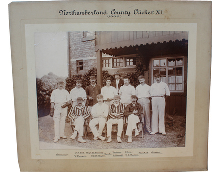 NORTHUMBERLAND 1900 CRICKET PHOTOGRAPH
