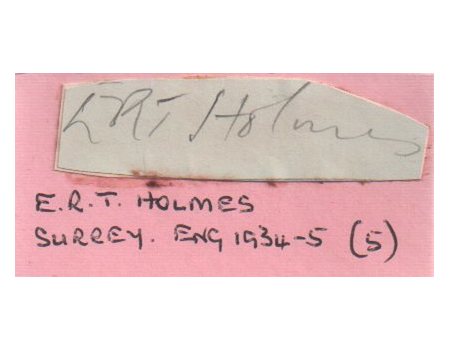 ERROL HOLMES (SURREY & ENGLAND) 