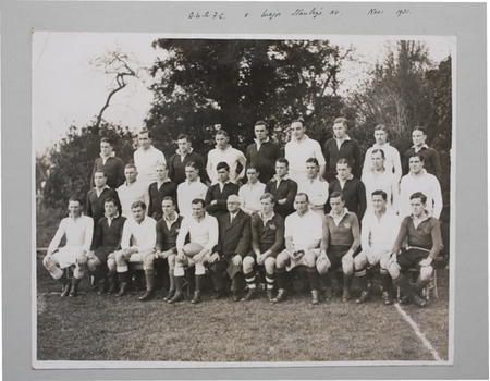 OXFORD UNIVERSITY RFC photograph ALBUM pages (1933-35)