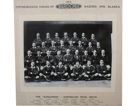 AUSTRALIAN KANGAROOS 1933-34