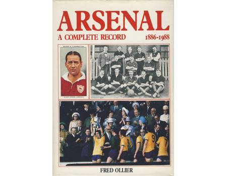 ARSENAL: A COMPLETE RECORD 1886-1988