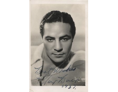 MAX BAER SIGNED BOXING POSTCARD
