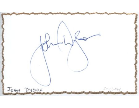 JOHN DYSON CRICKET AUTOGRAPH