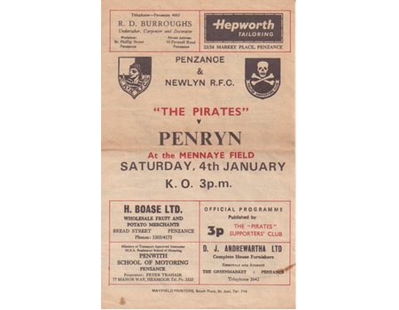 PENZANCE & NEWLYN V PENRYN 1975