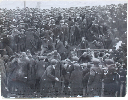 HILLSBOROUGH WALL COLLAPSE 1914 PRESS PHOTOGRAPH