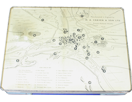 MELBOURNE OLYMPICS 1956 SWEET TIN