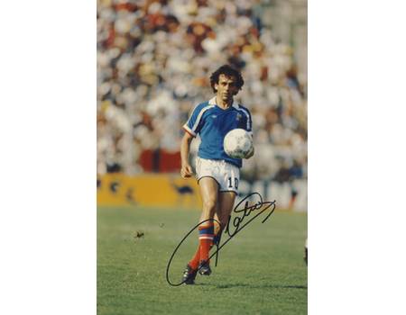 MICHEL PLATINI SIGNED PHOTOGRAPH 