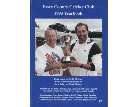 ESSEX COUNTY CRICKET CLUB ANNUAL 1993