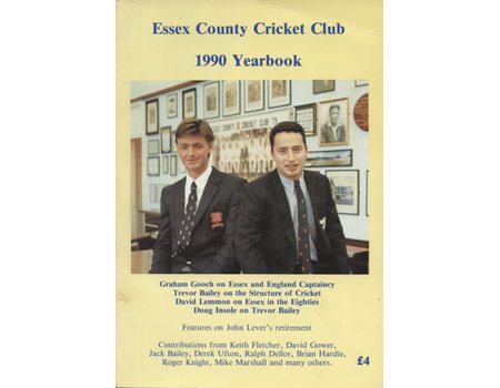 ESSEX COUNTY CRICKET CLUB ANNUAL 1990