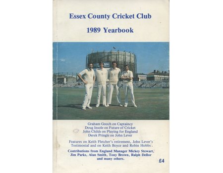 ESSEX COUNTY CRICKET CLUB ANNUAL 1989