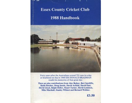 ESSEX COUNTY CRICKET CLUB ANNUAL 1988