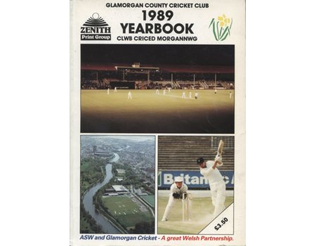 GLAMORGAN COUNTY CRICKET CLUB YEAR BOOK 1989