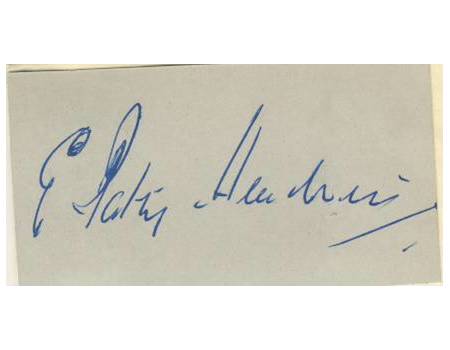 PATSY HENDREN CRICKET AUTOGRAPH